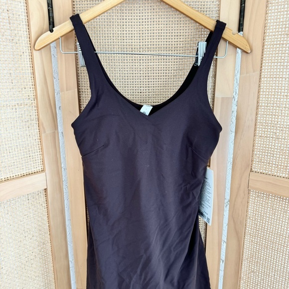 NWT LULULEMON ALIGN DRESS WITH BUILT IN SHORTS ESPRESSO BROWN SIZE 6 SMALL - Picture 7 of 7